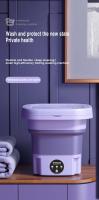 8L Portable Foldable Washing Machine 220V Socks Underwear Panties Retractable Household Washing Machine With Automatic Dryer - details 5