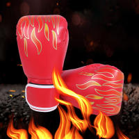 Guantes De Boxeo Para Adultos Hombres Y Mujeres Unisex Entrenamiento Y Ejercicio De Protección Deportiva De Cuero - details 0