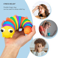 Juguete Educativo Y De Alivio Del Estrés Para Niños 2 Piezas De Caterpillar Y Tiburón Rompecabezas Colorido Y Formas Adecuado Para Edades 3-12+ - details 3