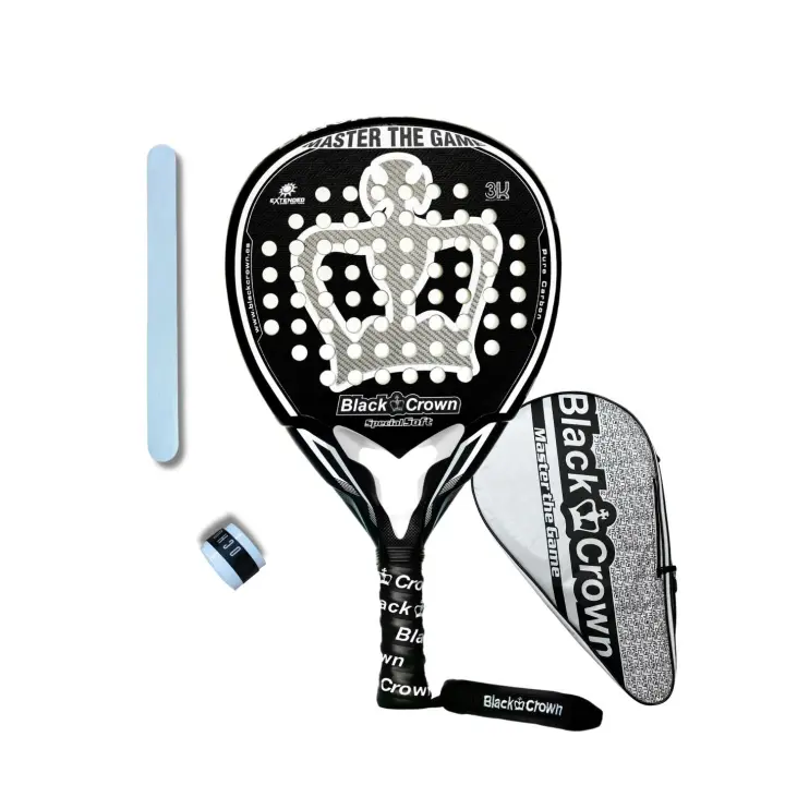 Pala de Pádel Black Crown Special Soft 2023 + Funda Black Crown + Protector Transparente + Ovegrip Ocho Pádel - 1