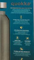 Botella térmica Quokka, Solid Deep Jungle 630ml, mantiene frío y calor, para todo tipo de bebidas, niños y adultos, acero inoxidable - details 9