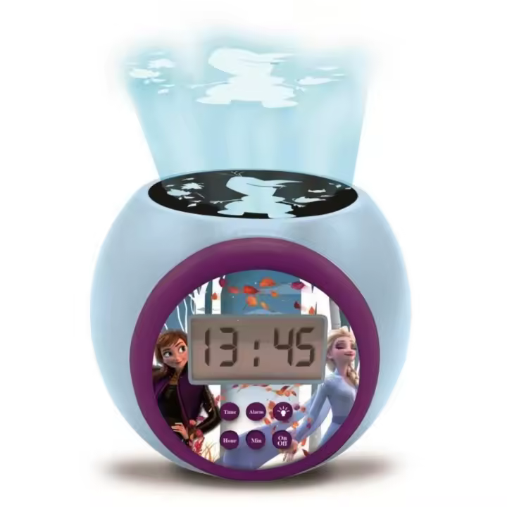 LEXIBOOK - Despertador proyector con función temporizador, Frozen - 1