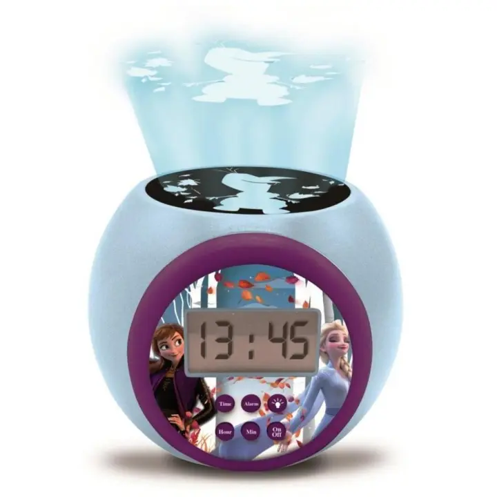 LEXIBOOK - Despertador proyector con función temporizador, Frozen - 1