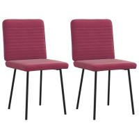 vidaXL Sillas de comedor 2 unidades terciopelo en color Amarillo/Rosa/Verde oscuro y más | cómodas modernas ergonómicas para comedor cocina salón hogar - details 5