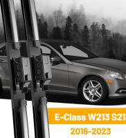 Limpiaparabrisas Delantero Para Mercedes Benz E-class W213 S213 2016-2023 Láminas De Limpieza De Ventanas Negro Resistente Al Hielo Y Calor Accesorios Para Coche - details 0