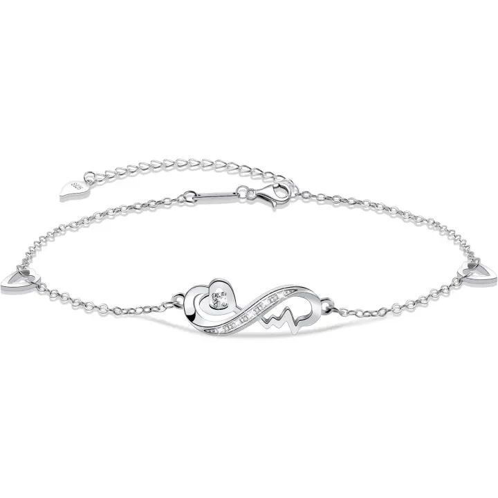 Tobillera con doble árbol de la vida, estilo bohemio, con cadena de cuentas y joyería para el pie para mujeres y niñas. - 1