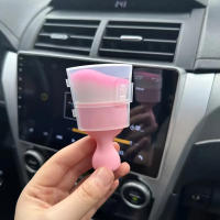 Cepillo De Limpieza Para Coche Rosa Con Cubierta Herramienta De Limpieza Interior Reutilizable Broomcica De Plástico Para Eliminar Polvo Y Ventilación Tamaño 10.3*5.8cm - details 3