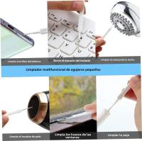 Juego De Limpieza Para Puerto De Carga De Teléfono Móvil Con Tapa Antipolvo Y Cepillo Para iPhone 15 14 13 16 pro Max plus Samsung Xiaomi IOS Type C - details 5