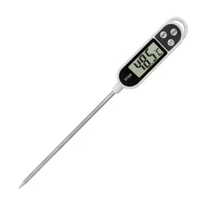 Termómetro De Alimentos Digital Para Cocina Pluma Tipo Proa Para Hornear Carne Y Leche De Bebé Herramienta Metálica Para Cocina - 1