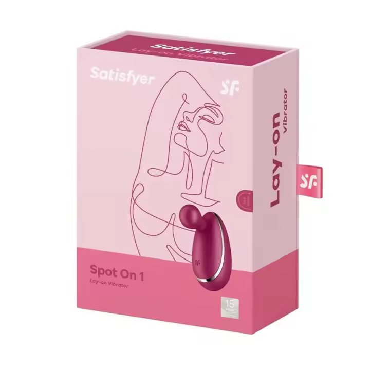 SATISFYER SPOT-ON 1 LAY-ON VIBRADOR CEREZA - 1