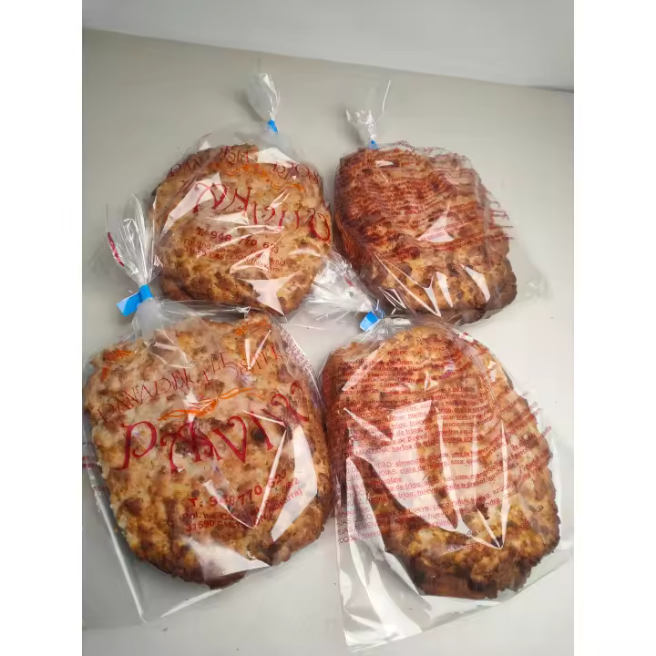 Panvivo. Torta de chicharrones - txintxorra. PACK 4 bolsas de 2 unidades. Artesanas. NATURAL, SIN grasas TRANS. - 1