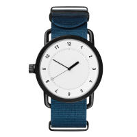 Reloj De Pulsera Analógico De Cuarzo Para Parejas Moda Nylon Correa Redonda Casual Sin Resistencia Al Agua Material De Aluminio - details 1
