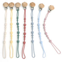 Clavija De Mordedor Para Bebé De Silicona Con Cadena Antipérdida Y Almohadilla Soothing Pacifier Anti-chain Para Carrito De Compras - details 0