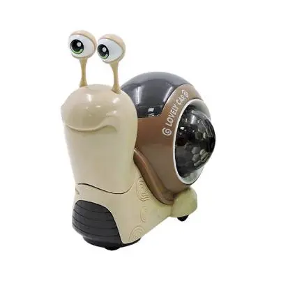 Juguetes para niños, caracol gateando, caminando, bailando, mascota electrónica, robot caracol, música luminosa, luz, juguete para niños, regalo - 1
