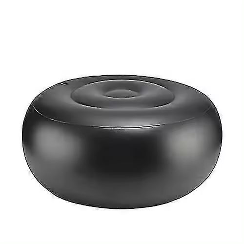 Inflatable Cushion, Pvc Inflatable Liner, Filler Of Round Unstuffed Pouf Ottoman Cover Fillings, Black - 1