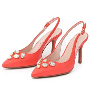 Tacón Alto Sandalia Mujer Color Coral Zapato Tacon Mujer Coral