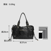 Bolso De Motocicleta Retro Francés En Venta, Bolso Cruzado De Hombro Único, Bolso De Mano Grande, Capacidad Alta, Para Mujeres, Bolso Lavado - details 17