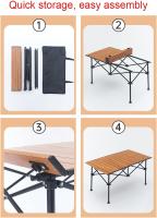 Mesa Plegable at Aire Libre, Picnic de Acero portáril/Suministros for Equipos de Barbacoa, Mesa Plegable del Respaldo del vehículo - details 8