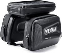 Bolsa para bicicleta 3 en 1, Bolso Transportin con 3 compartimentos, Fundas de Movil con Soporte para Bici, Bolsa para bicicleta 3 en 1, Accesorios para Ciclismos Bolsa impermeable para bicicleta con pantalla táctil para teléfonos (clásico) - details 0