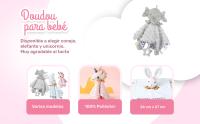 Manta de Seguridad para Bebés, Mantita de apego bebé, Dudus Bebe, Toalla para bebés, Mantita de apego bebé, Regalos Bebes, 100% Poliester, 26x27cm (Conejo) - details 0