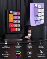 Programable totalmente caliente interruptor mecánico intercambiable 7 color RGB luz Juego Mini teclado - details 0
