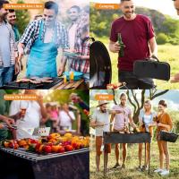 15Pcs Juego de Utensilios Barbacoa de Acero Inoxidable Profesionales Accesorios Barbacoas - Kit Barbacoa Prácticas con Bolsa Portatil - Herramientas Parrilla Barbacoa para Camping Picnic Exterior - details 3