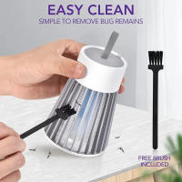 Lampara Eléctrica Repelente De Mosquitos Con Luz UV Para Dormitorio Y Camping Captura Moscas Mariposas Abejuelos Y Más - details 5