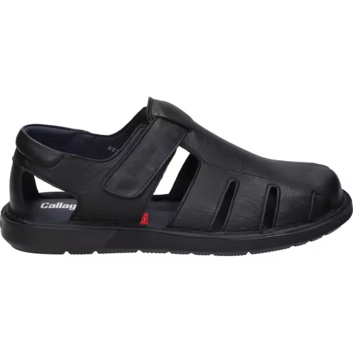 CALLAGHAN | Sandalias de Piel Callaghan para Hombre – Sandalia Cerrada en Color Negro – Cangrejera para Verano con Velcro – de Piel – Alta Calidad – Cómodos y Versátiles – Modelo 92311 - 1