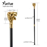 Bastón De Moda Con Cabeza De León Dorado Para Fiesta Bastón Decorativo Para Caballero Elegante Cosplay De 93cm Con Punta De Goma - details 2
