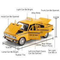 LADA NIVA Taxista Rusa Modelo De Coche Juguetes De Aleación De Metal Con Luz Y Sonido Puertas Abiertas Función Retroceso Regalos Decorativos Para Decoración Del Hogar - details 2
