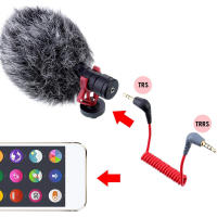 Adaptador De Cable TRS a TRRS De 3.5mm Con Resorte Para RODE Videomic Pro+ / VideoMic GO Accesorio De Micrófono Alloet - details 5