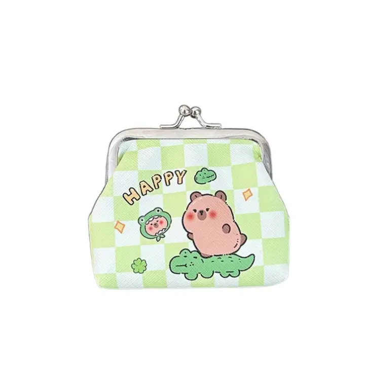 Monedero Mini Capybara De Peluche Unisex Material De Cuero Sintético Bolsa De Monedas Y Tarjetas Bolsa De Almacenamiento Para Niños - 1