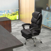 Vinsetto Silla de Oficina con 6 Puntos de Masaje Silla de Escritorio Reclinable de PU con Control Remoto Respaldo Alto Reposapiés y Bolsillo 63x57x118-126 cm Marrón - details 1