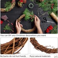 Anillo De Rotura Natural DIY Para Hacer Corona Floral 10-40cm Decoración De Navidad Boda Y Ventana Hecho De Plástico - details 0
