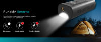 Compresor de aire portátil 6000mAh 150PSI. Inflador eléctrico para ruedas de coche, moto, bicicleta, pelotas y colchonetas con linterna, luz de emergencia y PowerBank- PMK GRUPO - details 3