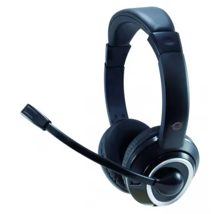 Conceptronic POLONA02B Auriculares con Micrófono Negro - 1