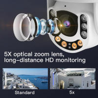 DIYTECH Cámara de vigilancia DIY-G65Q-X5  5X PTZ de 5MP , Autotracking, red tarjeta 4G y RJ45 network, Cámara IP seguridad - details 4