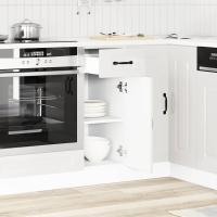 vidaXL Mueble bajo de cocina Kalmar madera de ingeniería en color Gris hormigón/Negro/Roble artisan y más | almacenamiento funcional diseño moderno para baño dormitorio sala - details 4