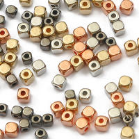 200-300pcs Cuentas De Espaciador Cuadradas CCB Rosa Oro Para Creación De Joyas DIY Pulseras Collares Accesorios Tamaño 3-4mm - details 0