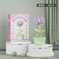 Bloques De Construcción Micro Para Decoración De Hogar Y Jardín Regalo De Navidad Para Niños Juguetes Educativos Creativos Con Plantas Y Flores - details 15