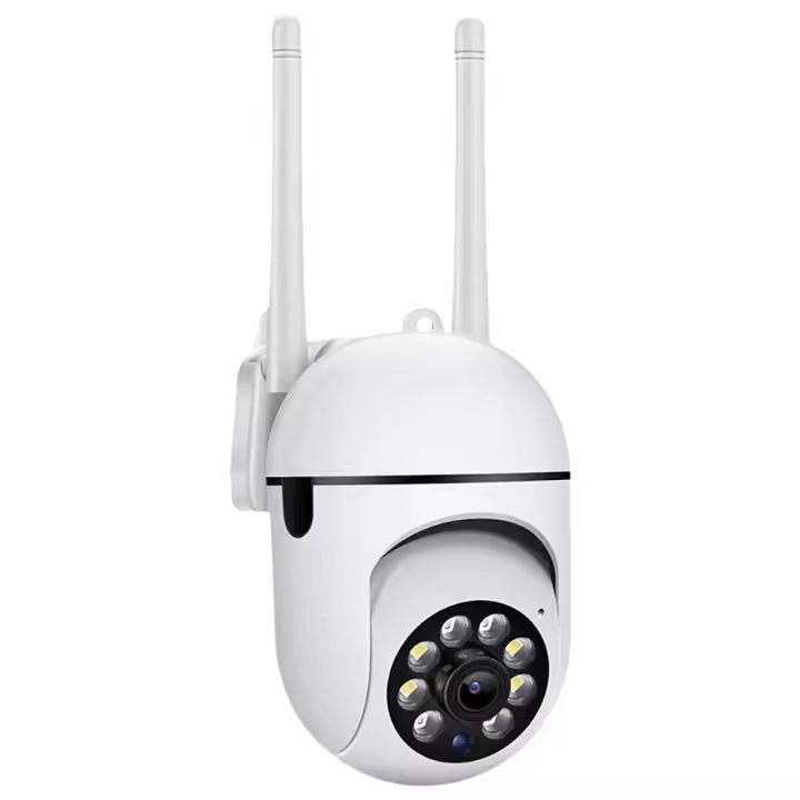 Cámara de Vigilancia de Seguridad inalámbrica para Exteriores, Cámara Vigilancia WiFi Exterior 360 °, Cámara IP Vigilancia de Seguridad, AI Detección de Humana, Seguimiento Automático, Sirena, Visión Nocturna Color - 1