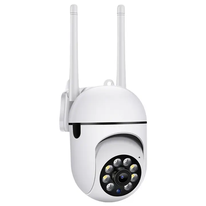 Cámara de Vigilancia de Seguridad inalámbrica para Exteriores, Cámara Vigilancia WiFi Exterior 360 °, Cámara IP Vigilancia de Seguridad, AI Detección de Humana, Seguimiento Automático, Sirena, Visión Nocturna Color - 1