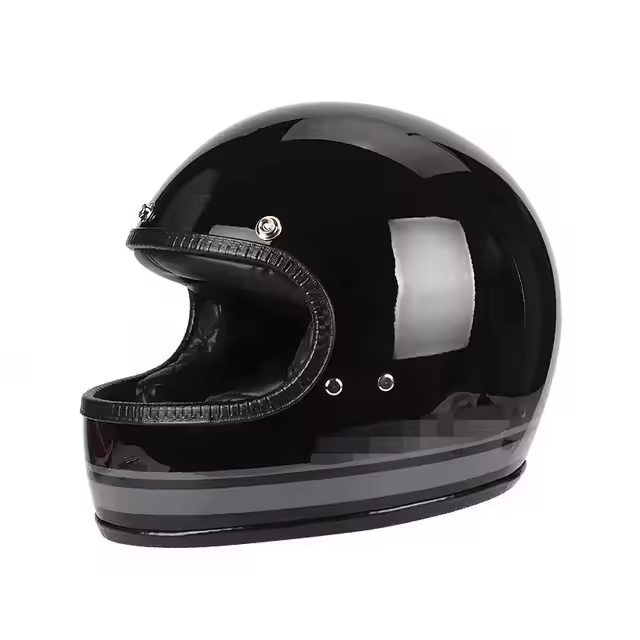 Casco De Motocicleta Retro Harley Abierta Para Verano Para Hombre Y Mujer Certificado DOT Material ABS Estilo Vintage - 1