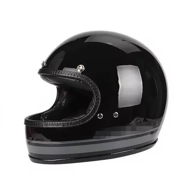 Casco De Motocicleta Retro Harley Abierta Para Verano Para Hombre Y Mujer Certificado DOT Material ABS Estilo Vintage - 1