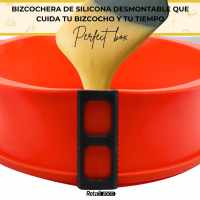 Banner - Molde Desmontable de Silicona para Bizcochos rojo 22 cm