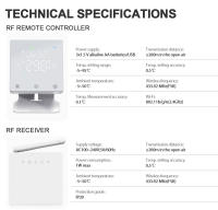 Termostato Inteligente WiFi Inalámbrico Para Calefacción De Agua De Estufa De Gas Controlador De Temperatura Inteligente USB RF Compatible Con Alice Alexa Google Home Tuya Battrery - details 11