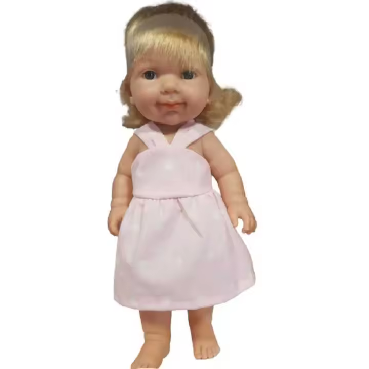 Muñeca Daniela Elegance con vestido Rosa cabello rubio Arias - 1