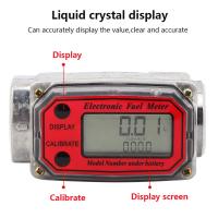 Medidor Electrónico de flujo de combustible de Turbina para diesel y queroseno, with digital LCD pantalla, entrada/Salida FNPT de 1 "(Rojo LLW-25) - details 3