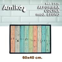 ALFOMBRA DE COCINA AMIKO MODELO LEGNO CON MEDIDA 60X40 CM. - details 0