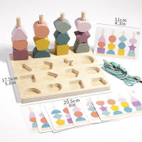 Juego De Rompecabezas Montessori Para Niños Juguetes De Madera Educativos De Colores Y Formas Juego De Adivinanzas Colorido Regalo Para Niños Edad 3-6 Años - details 10
